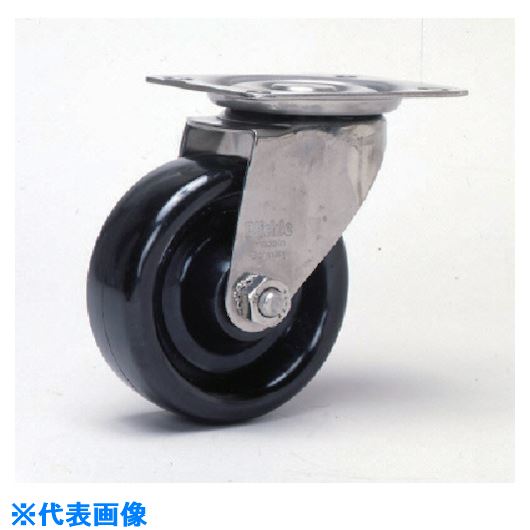 ■シシク Blickle 耐熱樹脂車輪付キャスター 自在 80径 ステンレス LIXPHN81G(1350275)[送料別途お見積り][法人限定][掲外取寄]