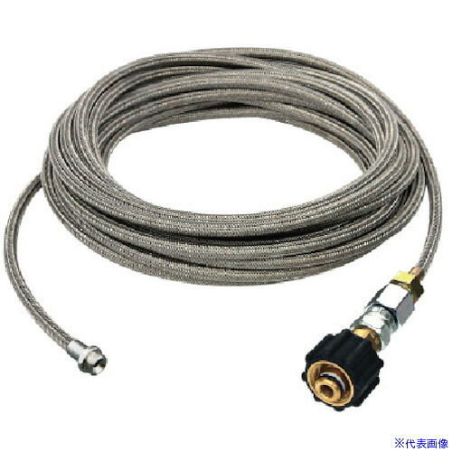 ■Asada 1/4SUS洗管ホース コック無 10m クイックカプラ仕様 HD03240(1355414)[送料別途お見積り][法人限定][掲外取寄]｜セミプロＤＩＹ店ファースト