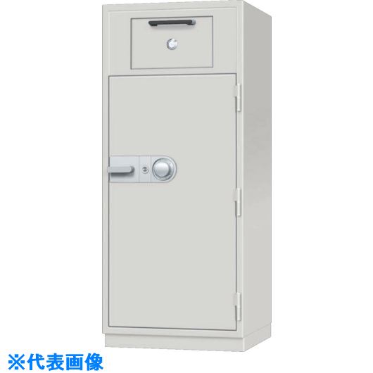 ■キング 投入式耐火金庫 ホワイト KPX54D(1357785)[送料別途お見積り][法人限定][外直送]