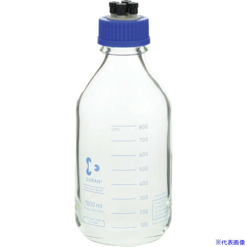 ■SIBATA HPLCねじ口びん 4ポートキャップ付 1000mL 2入 0172701000A(1358413)[送料別途お見積り][法人限定][掲外取寄]