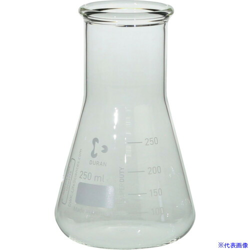 ■SIBATA スーパー肉厚三角フラスコ 広口 250mL 10入 010620250A(1359995)[送料別途お見積り][法人限定][掲外取寄]｜セミプロＤＩＹ店ファースト