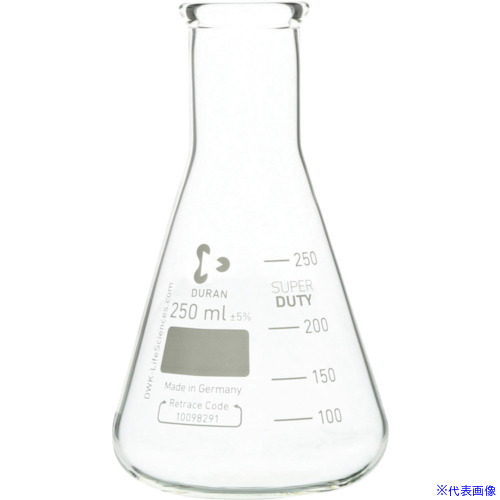 ■SIBATA スーパー肉厚三角フラスコ 細口 250mL 10入 010610250A(1360003)[送料別途お見積り][法人限定][掲外取寄]｜セミプロＤＩＹ店ファースト