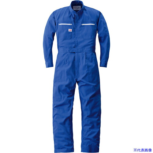 ■AUTO－BI AW(秋冬)モデル 防縮つなぎ服2500－002マリンブルー－4L 25000024L(1367950)[送料別途お見積り][法人限定][掲外取寄]