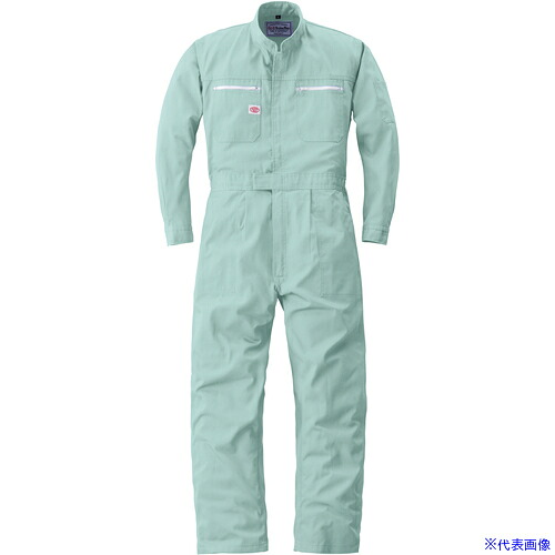 ■AUTO－BI AW(秋冬)モデル 防縮つなぎ服2500－102アースグリーン－4L 25001024L(1368070)[送料別途お見積り][法人限定][掲外取寄]