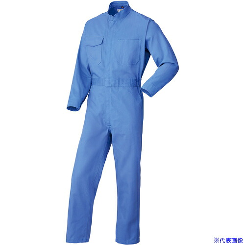 ■AUTO－BI AW(秋冬)モデル つなぎ服2200－004スカイブルー－4L 22000044L(1369627)[送料別途お見積り][法人限定][掲外取寄]