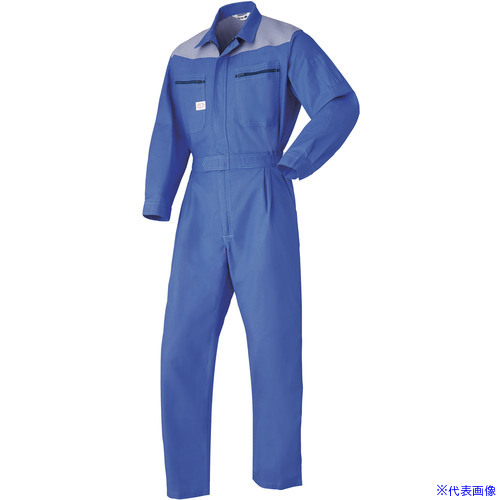 ■AUTO&minus;BI 通年モデル つなぎ服3500&minus;004スカイブルー&minus;M 3500004M(1370797)[送料別途お見積り][法人限定][掲外取寄]｜セミプロＤＩＹ店ファースト