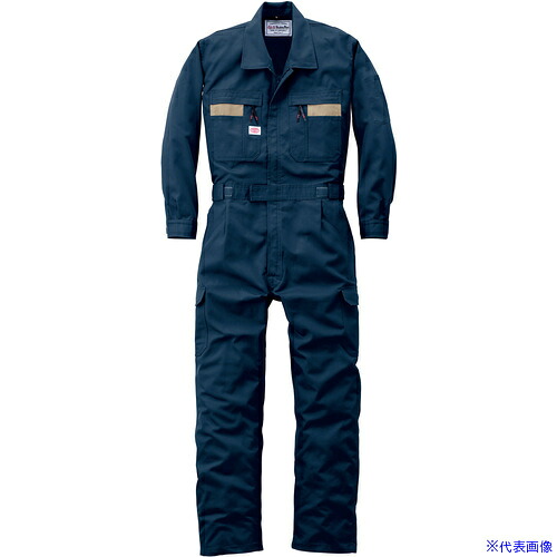 ■AUTO&minus;BI AW(秋冬)モデル つなぎ服8700&minus;001ネイビーブルー&minus;4L 87000014L(1370876)[送料別途お見積り][法人限定][掲外取寄]｜セミプロＤＩＹ店ファースト