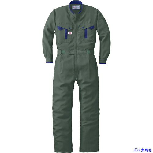 ■AUTO－BI SS(春夏)モデル つなぎ服8410－010グリーン－5L 84100105L(1370887)[送料別途お見積り][法人限定][掲外取寄]