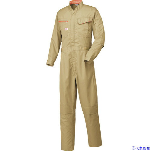 ■AUTO－BI SS(春夏)モデル つなぎ服1190－011カーキ－LL 1190011LL(1371278)[送料別途お見積り][法人限定][掲外取寄]