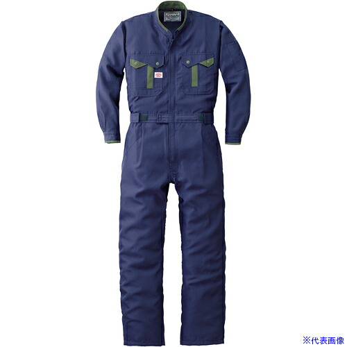 ■AUTO－BI SS(春夏)モデル つなぎ服8410－001ネイビーブルー－5L 84100015L(1371393)[送料別途お見積り][法人限定][掲外取寄]