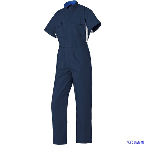 ■スリードラゴン SS(春夏)モデル 半袖つなぎ服50001－001ネイビーブルー－3L 500010013L(1371458)