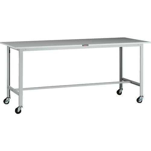 ■TRUSCO 軽荷重作業台(100kg)AO型 1800X750XH808 φ75キャスター付 ホワイト色 AOR1875C75(1371681)[法人限定][直送元] 27,027円