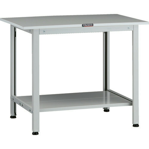 ■TRUSCO 軽荷重作業台(200kg)AO型 900X600XH740 下棚2枚付 ホワイト色 AOR0960LT2(1371683)[法人限定][直送元]