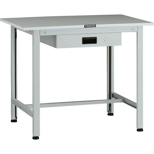 ■TRUSCO 軽荷重作業台(200kg)AO型 900X600XH740 薄型1段引出付 ホワイト色 AOR0960UDK1(1371692)[法人限定][直送元] 25,695円