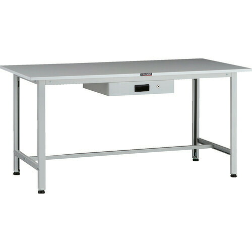 ■TRUSCO 軽荷重作業台(200kg)AO型 1500X750XH740 薄型1段引出付 ホワイト色 AOR1575UDK1(1371697)[法人限定][直送元]｜セミプロＤＩＹ店ファースト