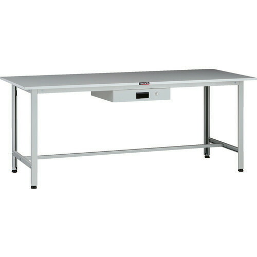 ■TRUSCO 軽荷重作業台(200kg)AO型 1800X750XH740 薄型1段引出付 ホワイト色 AOR1875UDK1(1371699)[法人限定][直送元]