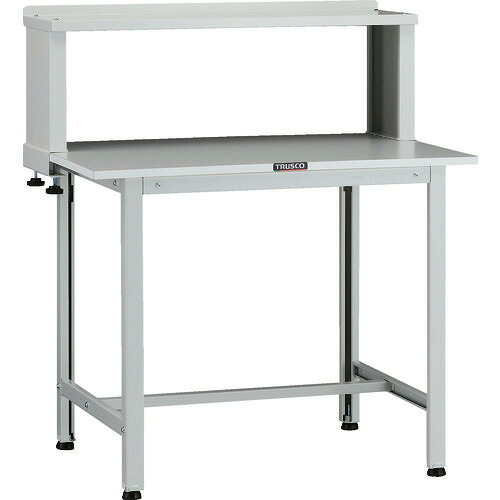 ■TRUSCO 軽荷重作業台(200kg)AO型 900X600XH1044(全高) 上棚付 ホワイト色 AOR0960YURB(1371710)[法人限定][直送元] 20,297円