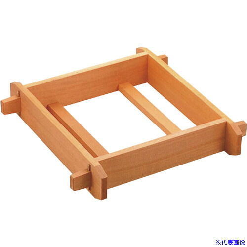 ■TKG 木製 角セイロ 浅口(サワラ材) 39cm WSI02039(1377223)[送料別途お見積り][法人限定][掲外取寄]