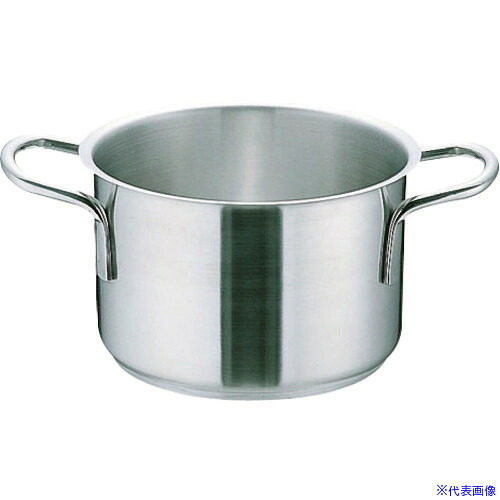 ■TKG ムラノ インダクション18&minus;8半寸胴鍋 (蓋無)24cm AHVA303(1378468)[送料別途お見積り][法人限定][掲外取寄]｜セミプロＤＩＹ店ファースト