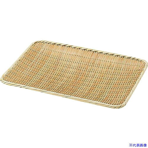 ■TKG 竹製 角盆ざる(佐渡製) 42cm ABV31014(1384611)[送料別途見積り][法人・事業所限定][掲外取寄] 5,459円