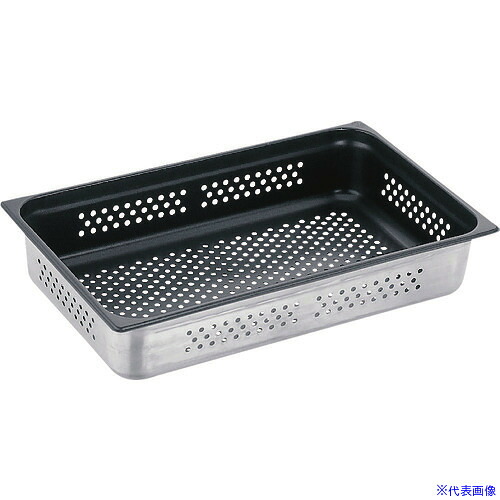 ■TKG DO－EN(ドーエン) 18－8ノンスティックガストロノーム穴明パン 2/3 65mm 823.2PFS AGS0908(1384622)[送料別途お見積り][法人限定][掲外取寄]