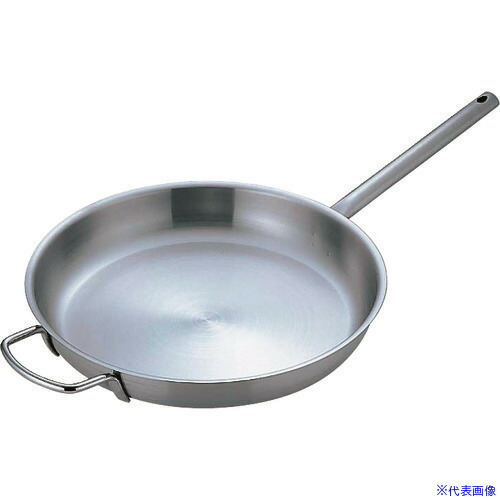 ■TKG ムラノ インダクション18－8フライパン 40cm AHLV606(1386236)[送料別途お見積り][法人限定][掲外取寄]