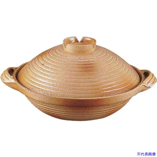 ■TKG アルミ 電磁用手造り土鍋 楽鍋(新幸楽) 27cm QDN1127(1389752)[送料別途見積り][法人・事業所限定][掲外取寄]