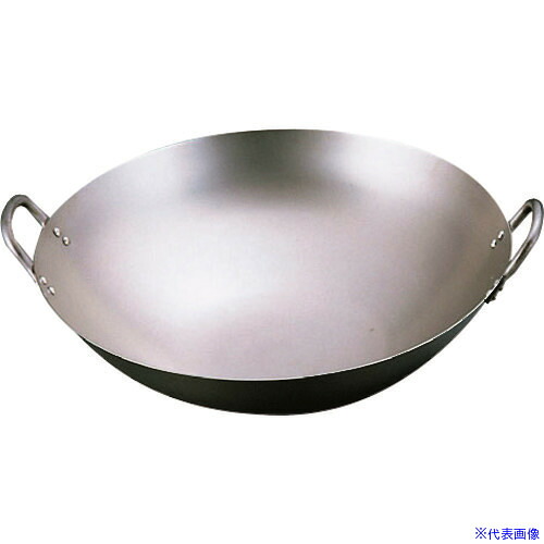■TKG SA純チタン 中華鍋 39cm ATY62039(1395771)[送料別途見積り][法人・事業所限定][掲外取寄]
