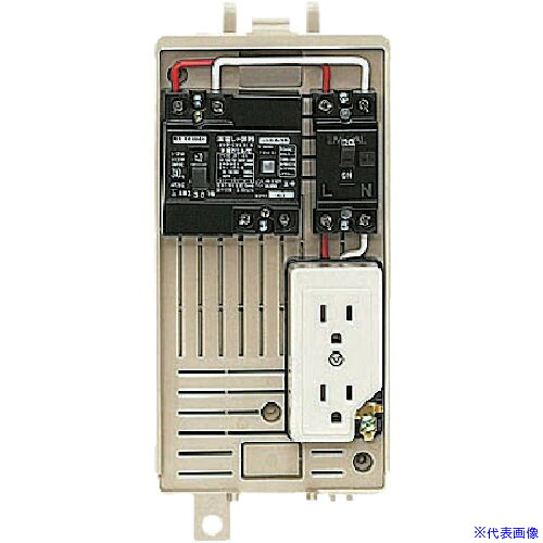 ■未来 屋外電力用仮設ボックス (漏電しゃ断器・分岐ブレーカ・コンセント内蔵) 1L1CT(1397060)[送料別途お見積り][法人限定][掲外取寄]｜セミプロＤＩＹ店ファースト