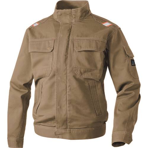 ■アイトス 長袖ジャンパー カーキ 5L 608010255L(1429623)[送料別途お見積り][法人限定][掲外取寄]