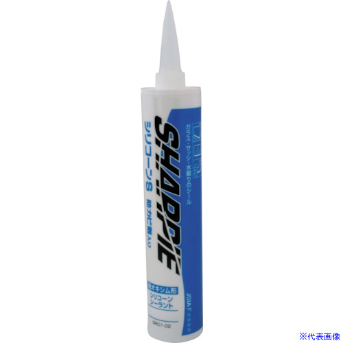 ■シャープ シーリング剤 シャーピー シリコーンS 防カビ ホワイト 330ml SRC102WH(1454629)&times;20[送料別途お見積り][法人限定][外直送]｜セミプロＤＩＹ店ファースト