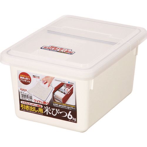 ■unix 引き出し用米びつ6KG 750793(1466987)&times;24[送料別途お見積り][法人限定][掲外取寄]｜セミプロＤＩＹ店ファースト