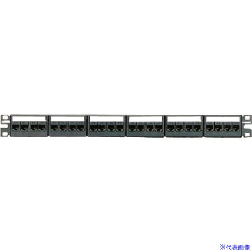■PANDUIT カテゴリ6モジュラーパッチパネルキット 4ポートフェースプレートタイプ 24ポート 1U CPPKL6G24WBL CPPKL6G24WBL(1477386)|セミプロDIY店ファースト