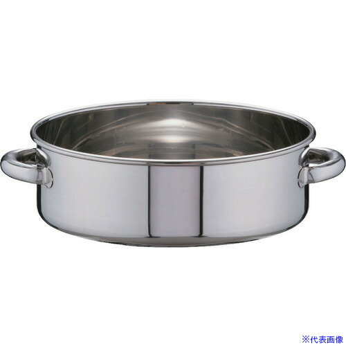 ■TKG 手付洗桶 30cm SA18－8ステンレス AAL04030(1487124)[送料別途お見積り][法人限定][メーカー取寄]
