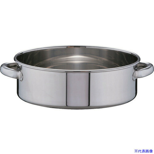 ■TKG 手付洗桶 36cm SA18－8ステンレス AAL04036(1487126)[送料別途お見積り][法人限定][メーカー取寄]