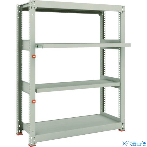 ■TRUSCO スチールラック M3型中量棚 1200×471×H1500 4段うちスライド2段 単体 M35452M2(1497848)