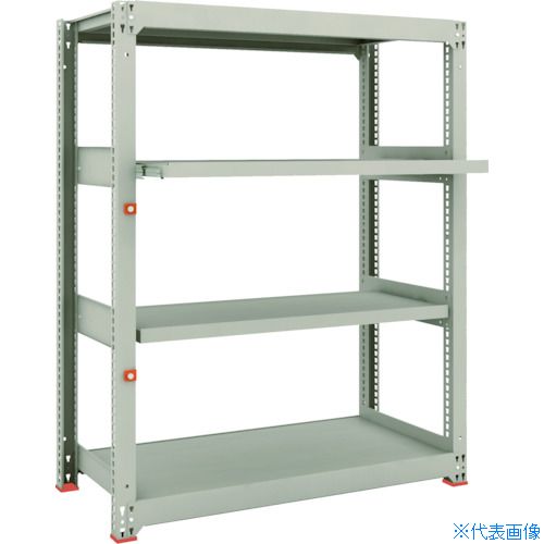 ■TRUSCO スチールラック M3型中量棚 1200×571×H1500 4段うちスライド2段 単体 M35462M2(1497850) 43,164円