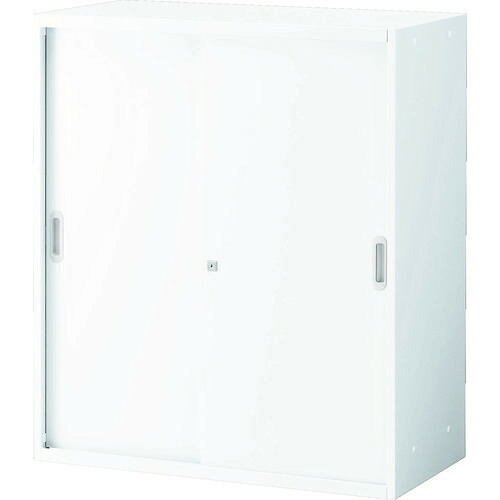 ■TRUSCO ユニット型壁面書庫 スチール引違い H1050 W色 USRW11(1498036)[法人限定][直送元]
