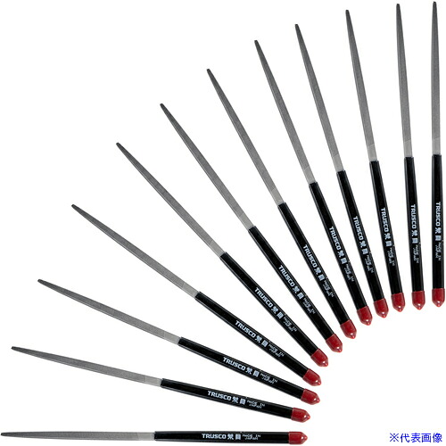 ■TRUSCO 組ヤスリ 角 荒目 12本セット 全長170mm(12本組サイズ) TKA01201(1515454)