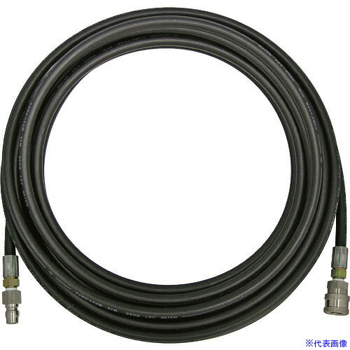 ■Asada 3/8高圧ホース 10m SUSワンタッチカプラ仕様 HD41003(1523415)[送料別途お見積り][法人限定][掲外取寄]