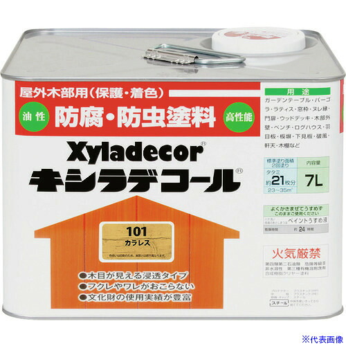 ■KANSAI キシラデコール カラレス 7L 00017670090000(1528798)[送料別途お見積り][法人限定][メーカー取寄]｜セミプロＤＩＹ店ファースト