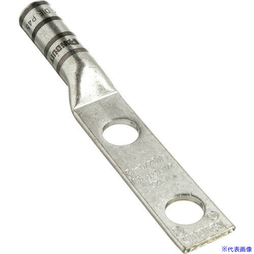 ■PANDUIT 銅製圧縮端子 2穴 電線サイズ 750 kcmil 取付穴サイズ 104mm 取付穴間隔 254mm LCC750－38D－6 LCC75038D6(1575592)[送料別途お見積り][法人限定][掲外取寄]
