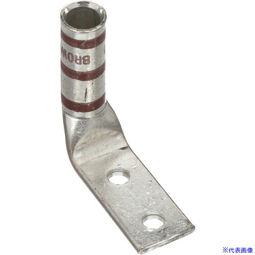 ■PANDUIT 銅製圧縮端子 2穴 電線サイズ AWG2 取付穴サイズ 69mm 取付穴間隔 160mm バレル角度 90度 LCC2－14AWF－Q LCC214AWFQ(1578942)[送料別途お見積り][法人限定][掲外取寄]