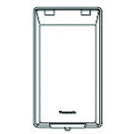 ■Panasonic フルカラー金属防滴角型コンセントプレート WN7821K(1586205)×5[送料別途お見積り][法人限定][掲外取寄]