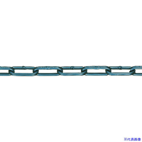 ■水本 【要長さ指定】チューブ保護アルミカラーチェーン ブルー 3HALC&minus;B 24.1～25m 3HALCB25C(1590471)[送料別途お見積り][法人限定][掲外取寄]｜セミプロＤＩＹ店ファースト