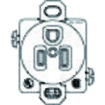 ■Panasonic 輸出15A125V接地コン WCF61115B(1597258)×10[送料別途お見積り][法人限定][掲外取寄]