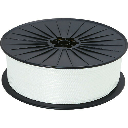 ■TRUSCO ドローン用パイロットロープ PP4mm 長さ500m ボビン巻き ホワイト DROPE4500W(1612268)