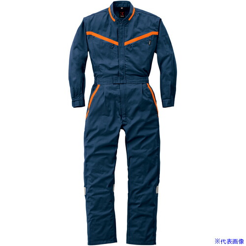 ■AUTO－BI AW(秋冬)モデル 反射型つなぎ服209－001ネイビーブルー－4L 2090014L(1620591)[送料別途お見積り][法人限定][掲外取寄]