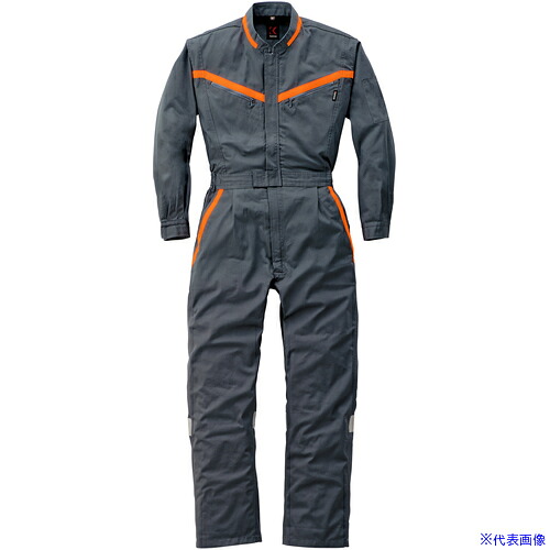 ■AUTO－BI AW(秋冬)モデル 反射型つなぎ服209－012チャコールグレー－3L 2090123L(1620592)[送料別途お見積り][法人限定][掲外取寄]
