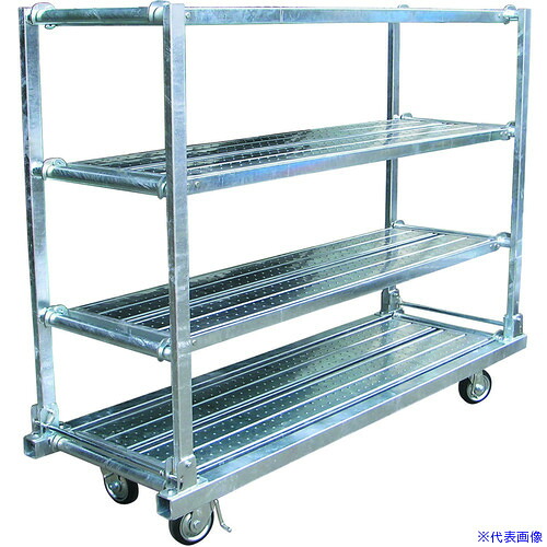 ■カンベ かんたん棚 床1枚棚板3枚付 KT1850N4(1631842)[送料別途お見積り][法人限定][直送]｜セミプロＤＩＹ店ファースト 67,155円
